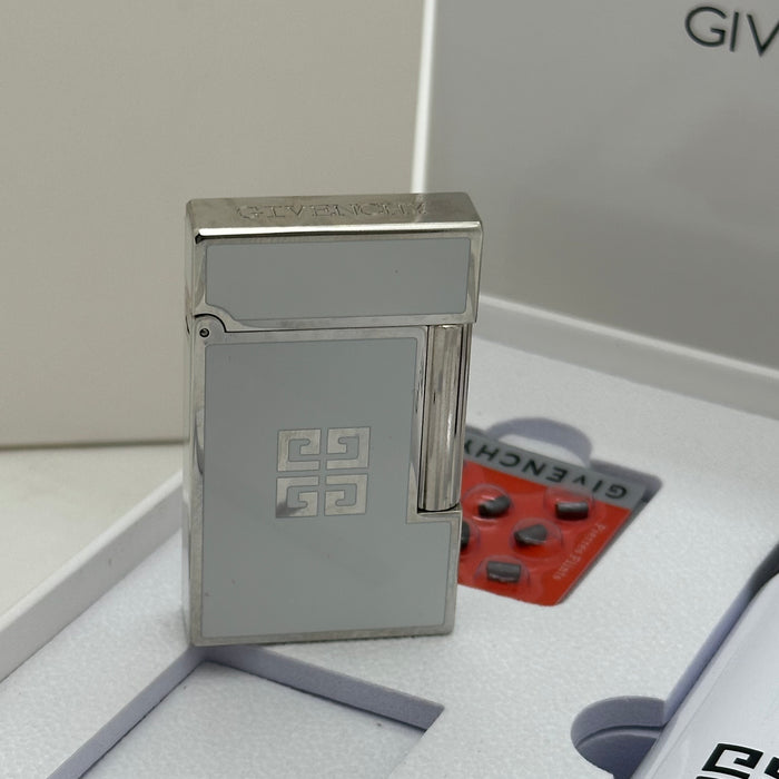 Givenchy Style Luxury Lighter – White Silver Edition