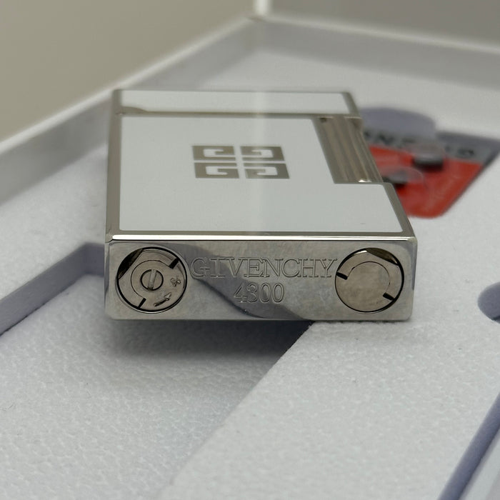 Givenchy Style Luxury Lighter – White Silver Edition