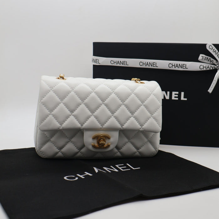 Chanel Classic Flap Bag Quilted Leather with Gold Hardware