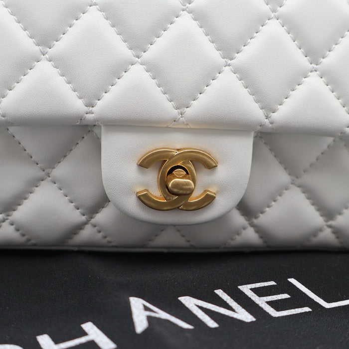 Chanel Classic Flap Bag Quilted Leather with Gold Hardware