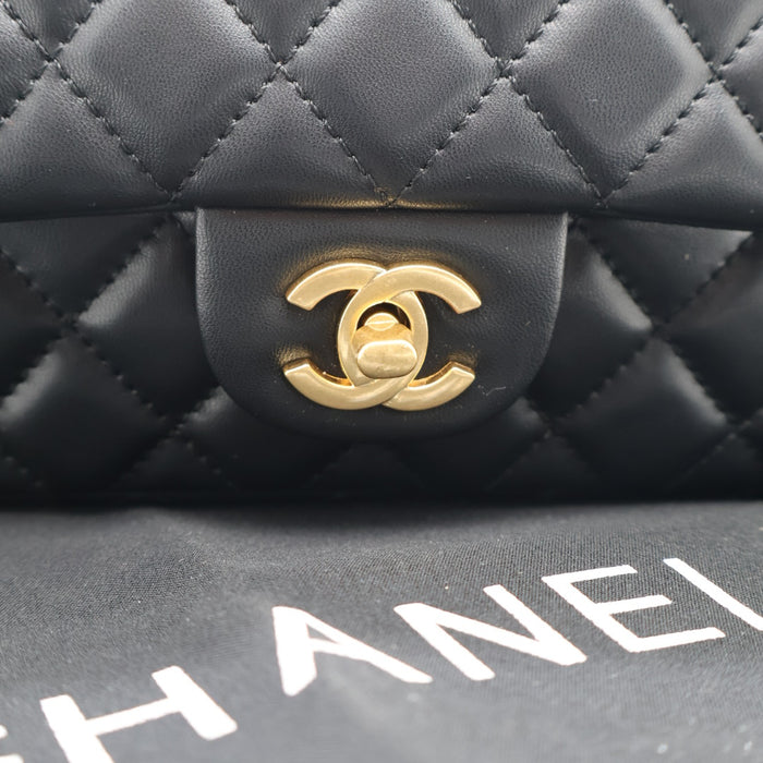 Chanel Classic Flap Bag Quilted Leather with Gold Hardware