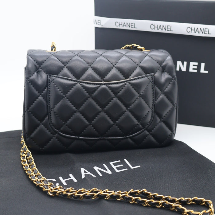 Chanel Classic Flap Bag Quilted Leather with Gold Hardware