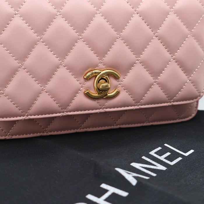 Chanel Classic Flap Bag Quilted Leather with Gold Hardware