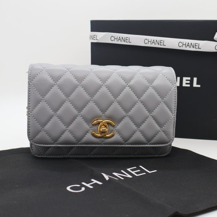 Chanel Classic Flap Bag Quilted Leather with Gold Hardware
