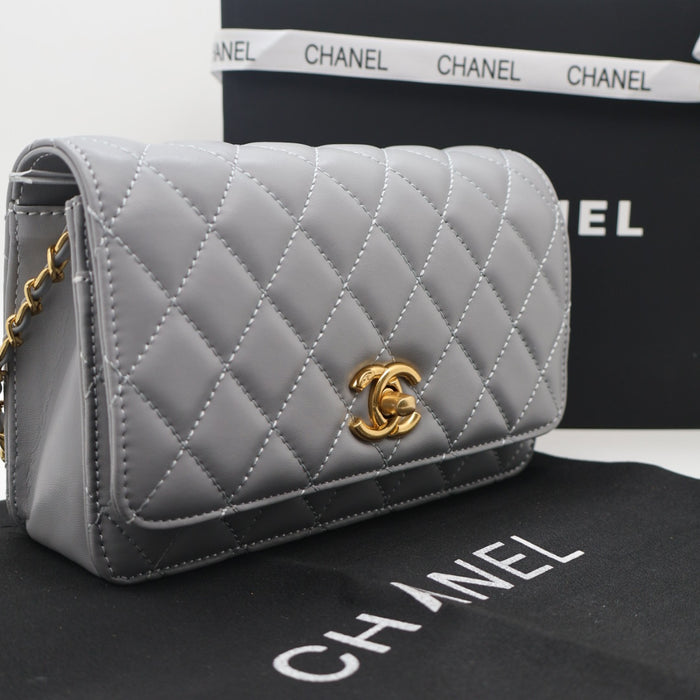 Chanel Classic Flap Bag Quilted Leather with Gold Hardware