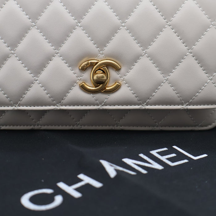Chanel Classic Flap Bag Quilted Leather with Gold Hardware