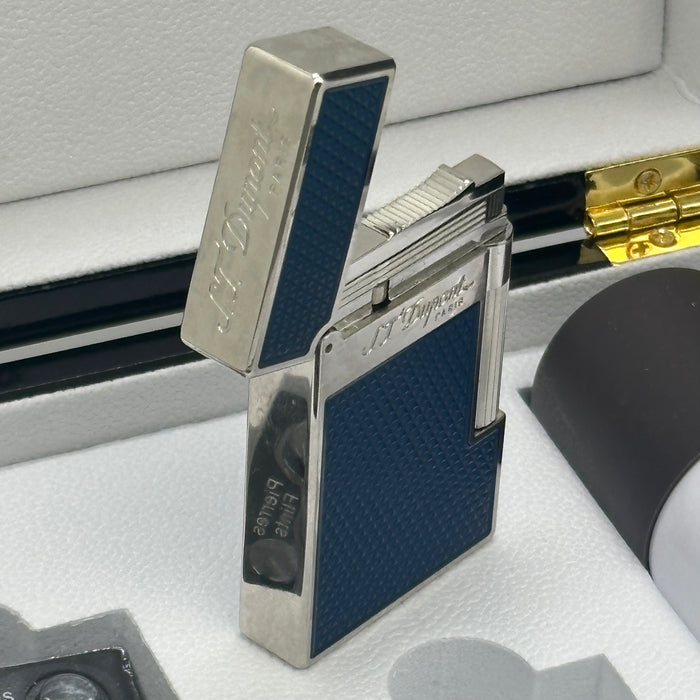 S.T. Dupont Luxury Lighter Gift Set – Blue Lacquer Edition (Made in France)