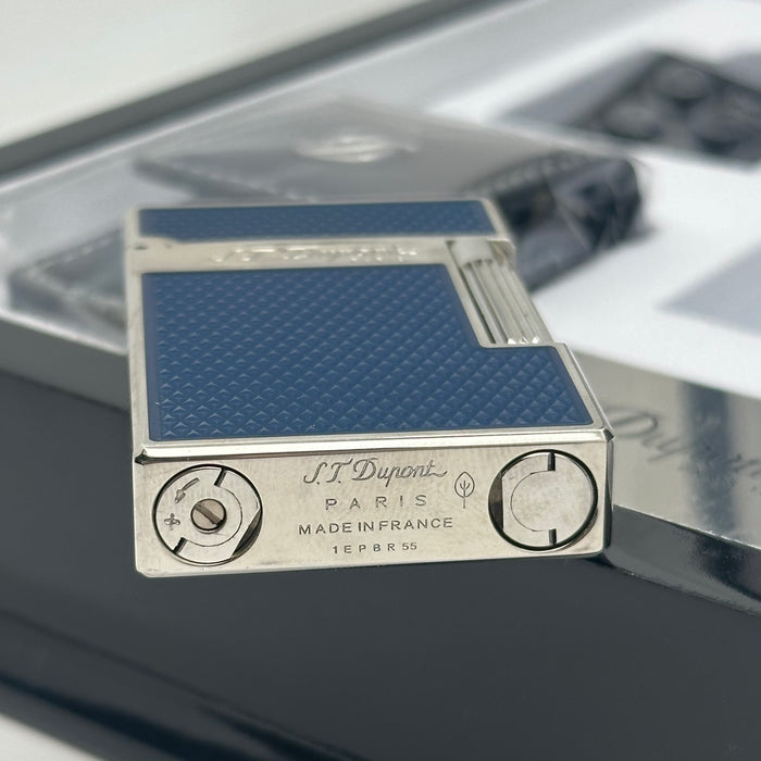 S.T. Dupont Luxury Lighter Gift Set – Blue Lacquer Edition (Made in France)