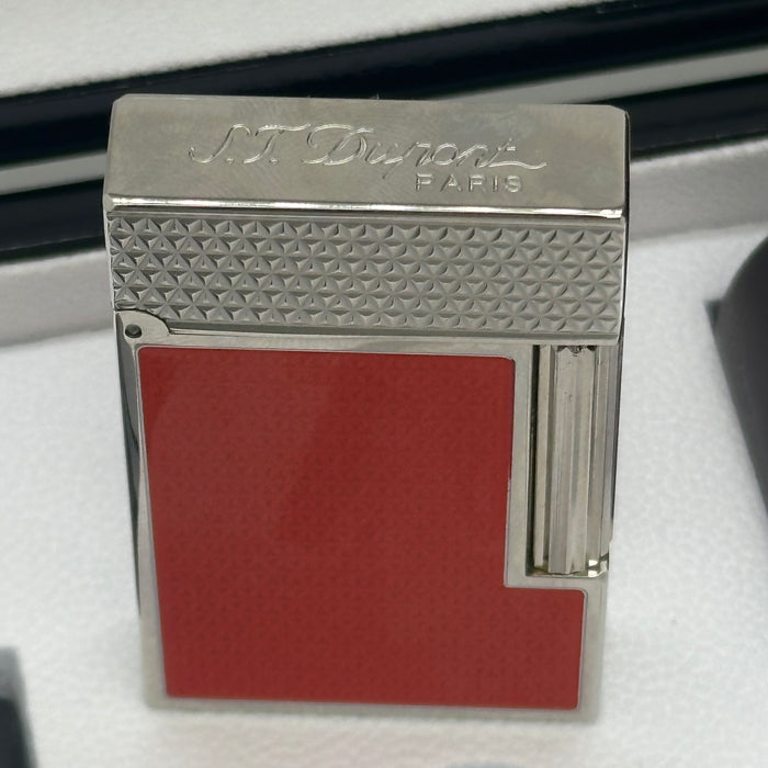 S.T. Dupont Luxury Lighter Gift Set – Red Lacquer Edition (Made in France)