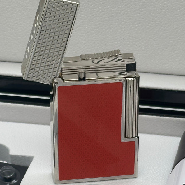S.T. Dupont Luxury Lighter Gift Set – Red Lacquer Edition (Made in France)