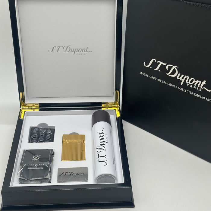S.T. Dupont Luxury Gold Lighter – Classic Line Edition (Made in France)