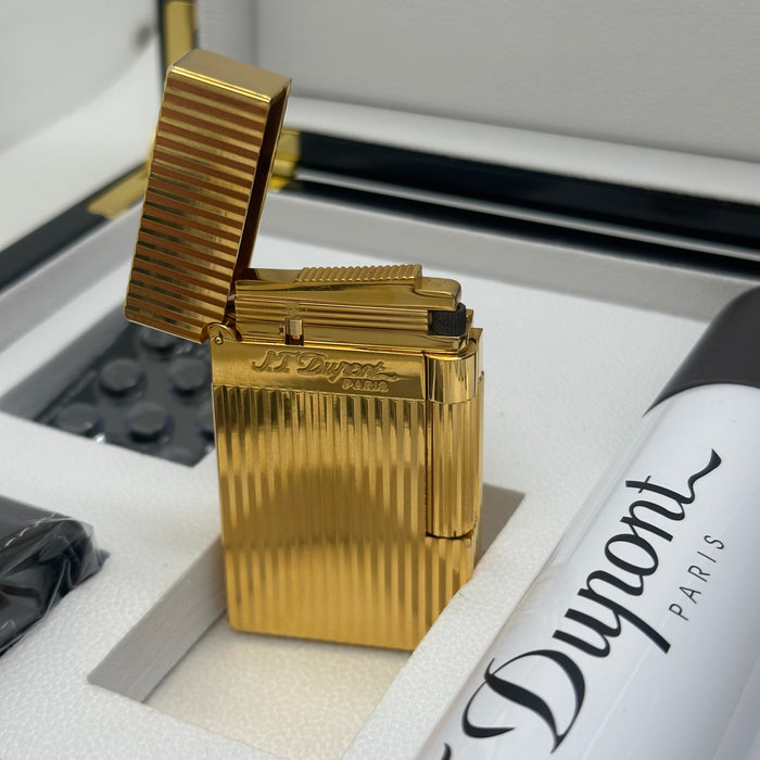 S.T. Dupont Luxury Gold Lighter – Classic Line Edition (Made in France)