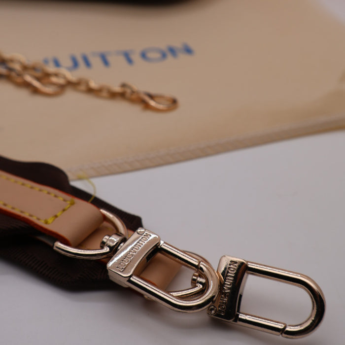 Louis Vuitton Multi Pochette Accessoires in Monogram Canvas with Gold Chain