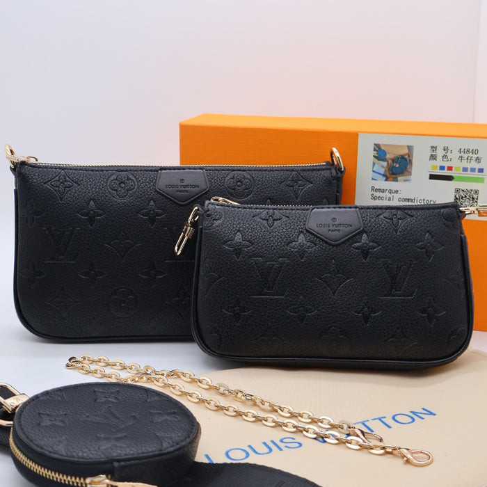 Louis Vuitton Multi Pochette Accessoires in Monogram Canvas with Gold Chain