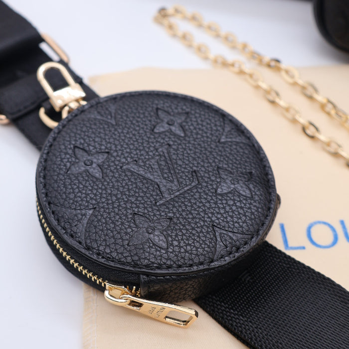Louis Vuitton Multi Pochette Accessoires in Monogram Canvas with Gold Chain