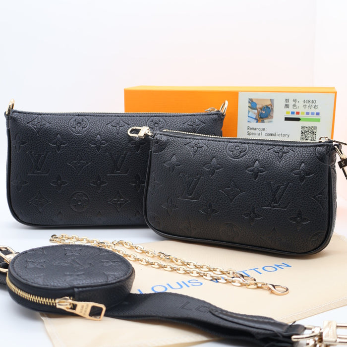 Louis Vuitton Multi Pochette Accessoires in Monogram Canvas with Gold Chain