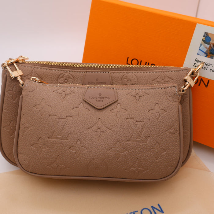 Louis Vuitton Multi Pochette Accessoires in Monogram Canvas with Gold Chain