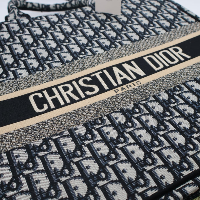 Christian Dior Book Tote Oblique Embroidery – Large Size