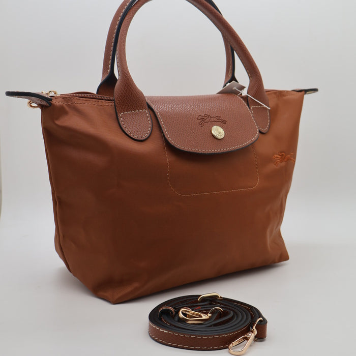 Longchamp Le Pliage Original Top Handle Bag Taupe – Foldable Nylon
