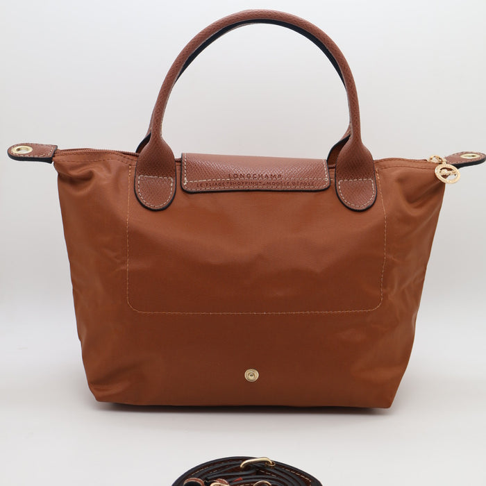 Longchamp Le Pliage Original Top Handle Bag Taupe – Foldable Nylon