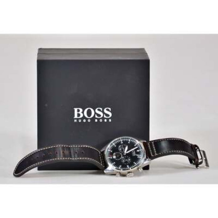 BOSS Avery Chronograph Men's Watch with Black Dial - Authentic