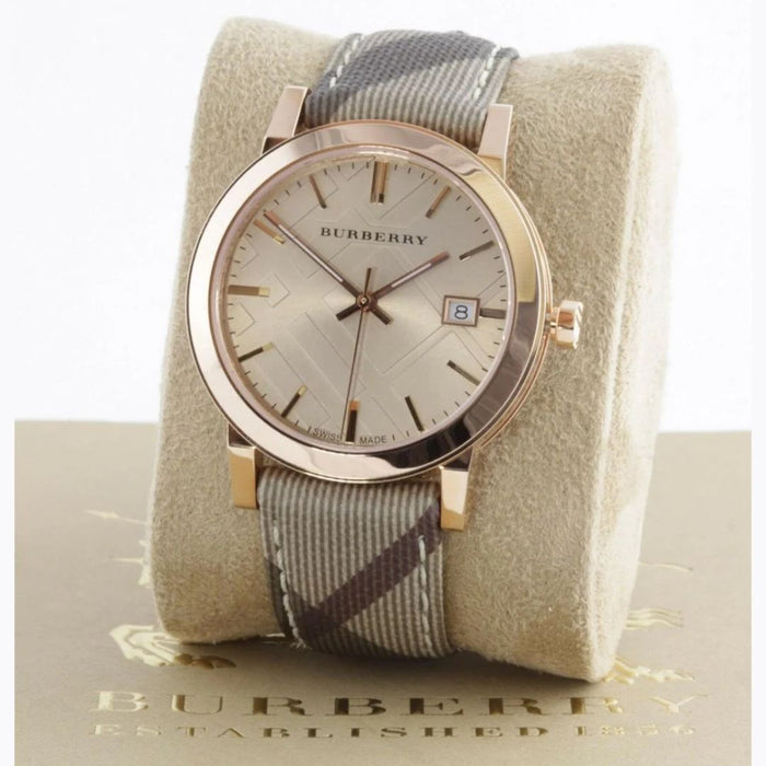 BURBERRY The City Rose Gold FACE BU9040 Women's Watch - Authentic