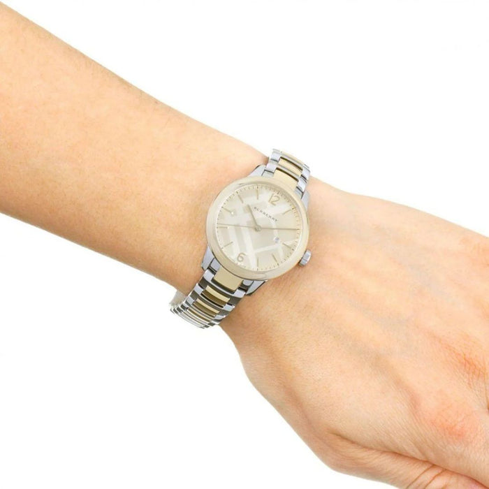 Burberry Two-Tone Beige Dial Women Watch - BU10118 - Authentic