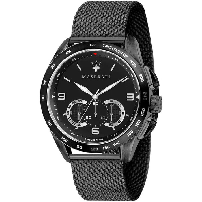 Maserati Traguardo Chronograph Black Dial Men's Watch - R8873612031 - Authentic