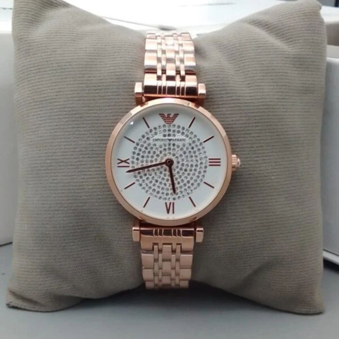 Emporio Armani Women's Two-Hand Two-Tone Stainless Steel Watch - AR1926 - Authentic