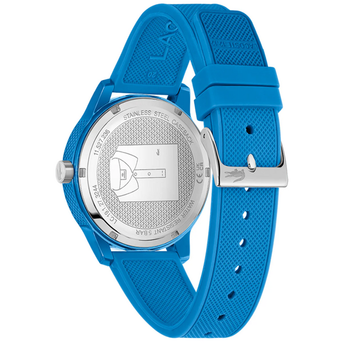 Lacoste Silicone Band Blue Dial Men's Watch - 2011193 - Authentic