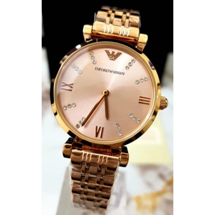 Emporio Armani Stainless Steel Analog Grey Dial Women's Watch-Ar11059 - Authentic