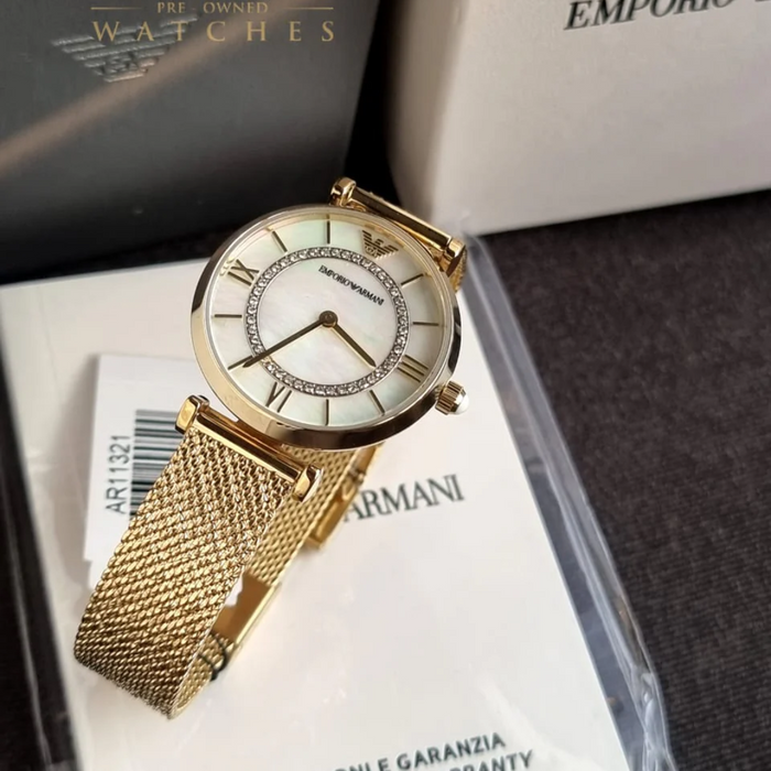 Emporio Armani Women's Two-Hand Gold-Tone Stainless AR11321 - Authentic