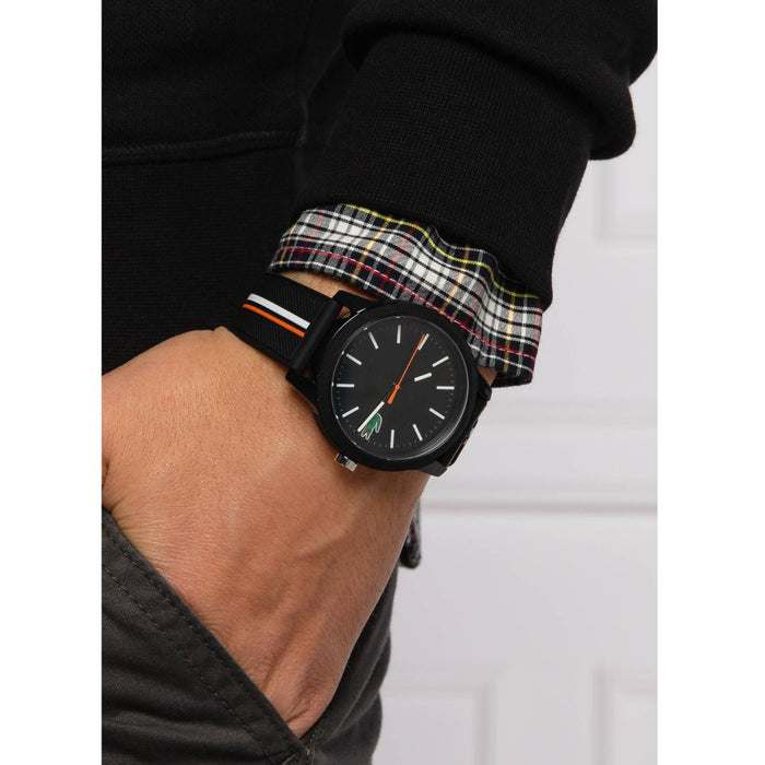 Lacoste Analog Black Dial Men's strap Watch-2011071 - Authentic