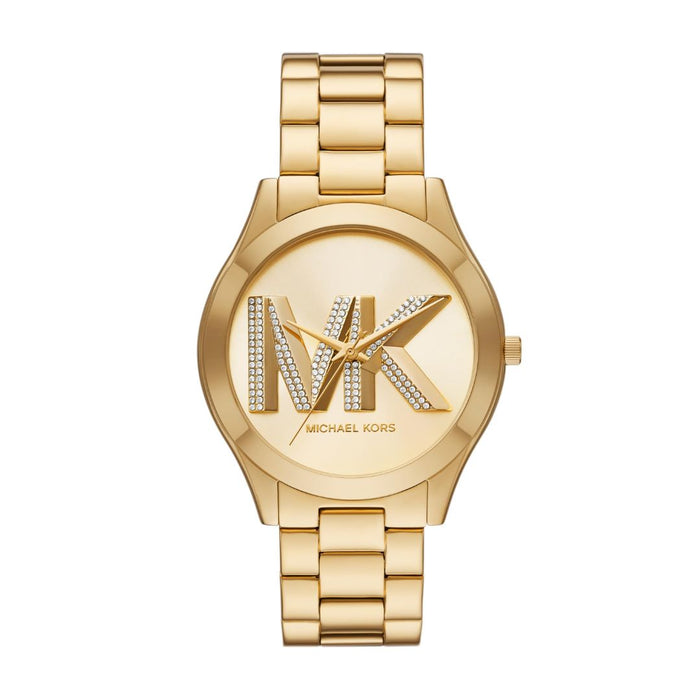 Michael Kors Stainless Steel Analog Gold Dial Women's Watch Authentic Mk4732