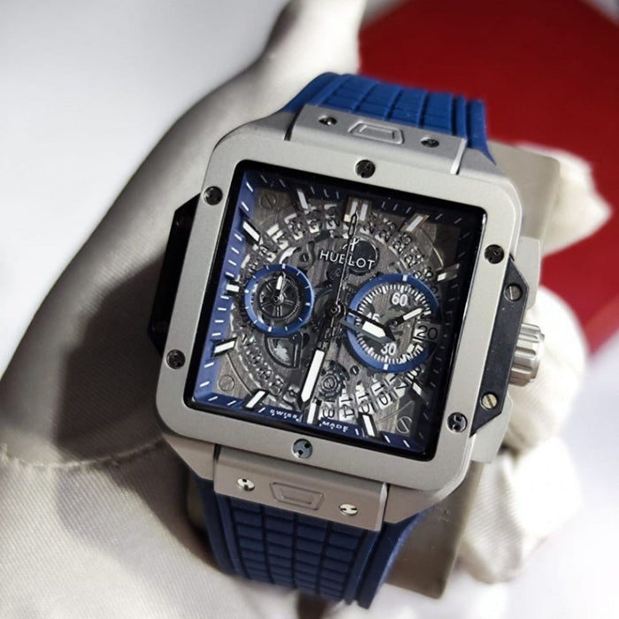 Hublot Square Bang Unico Blue Titanium 42mm