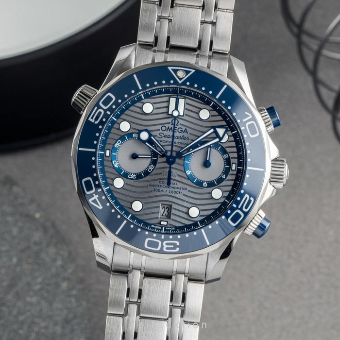 Omega Seamaster Chronograph 300m with Blue Dial