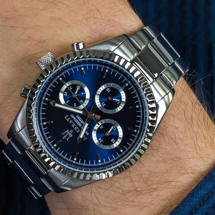 Maserati Gentleman Blue Dial Stainless Steel Watch – R8853100022 - Authentic