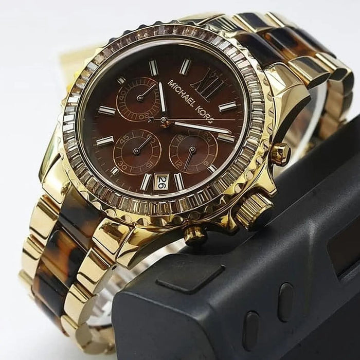 Michael Kors Glitz and Glamour Chronograph Ladies Watch Authentic