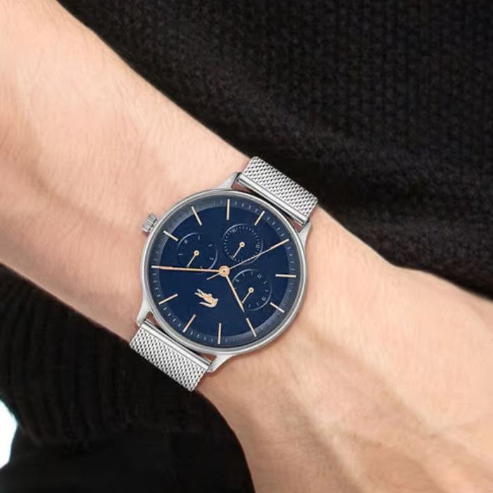 Lacoste Men's Blue Dial Stainless Steel Watch - 2011228 - Authentic