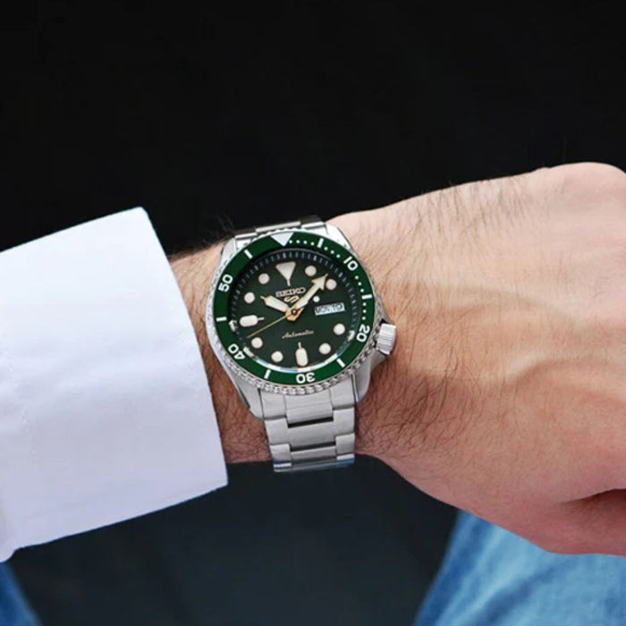 Seiko 5 Sports Automatic Green Dial Men’s Watch - SRPD63K1 - Authentic