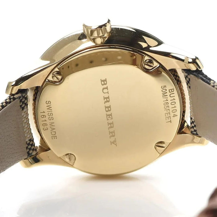 Burberry Ladies Watch The Classic 32mm Yellow Gold BU10104 - Authentic