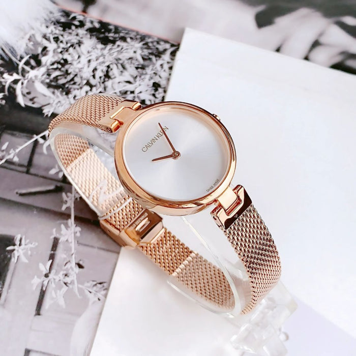 Calvin Klein Minimal Mesh Rose Gold - K8g23626 - Authentic