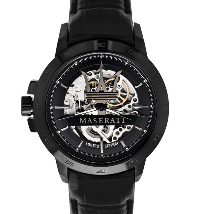 Maserati Traguardo Limited Edition Skeleton Automatic Watch – R8821119006 - Authentic