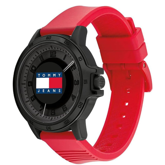 Tommy Jeans Bold Logo Watch – Red Strap Edition - 1792033 - Authentic