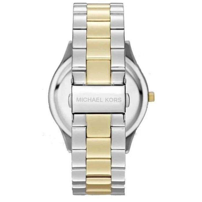 Michael Kors Slim Runway Three-Hand Two-Tone Stainless Steel Watch MK4735 Authentic