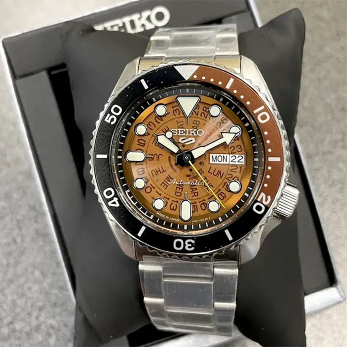 Seiko 5 Sports Automatic Brown Dial Men’s Watch SRPJ47K1 - Authentic
