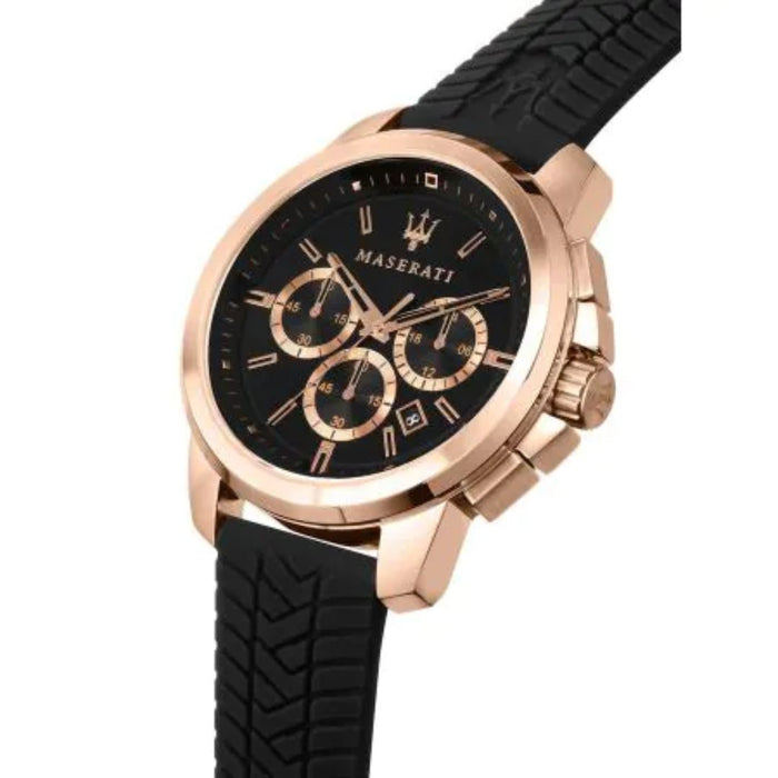 Maserati Traguardo Chronograph Rose Gold Men's Watch - 8871621012 - Authentic