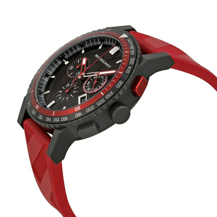 Burberry Sport Chronograph Watch – Red & Black BU9805 - Authentic