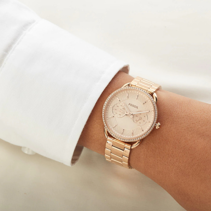 FOSSIL TAILOR ROSEGOLD Authentic