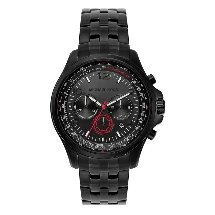 Michael Kors Watch Pilot MK9127 Men's Black, Black, Bracelet Type Authentic
